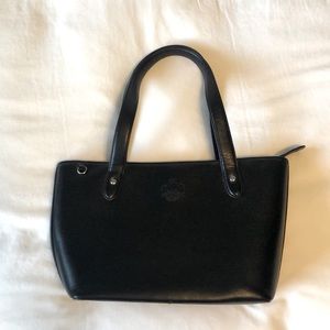 Ralph Lauren Black Leather Handbag